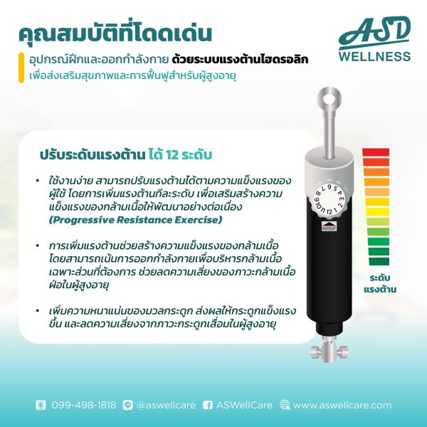 เครื่องฝึกและออกกำลังกาย สำหรับผู้สูงอายุ เพื่อบริหารกล้ามเนื้อหัวไหล่ และแขน Shoulder Press