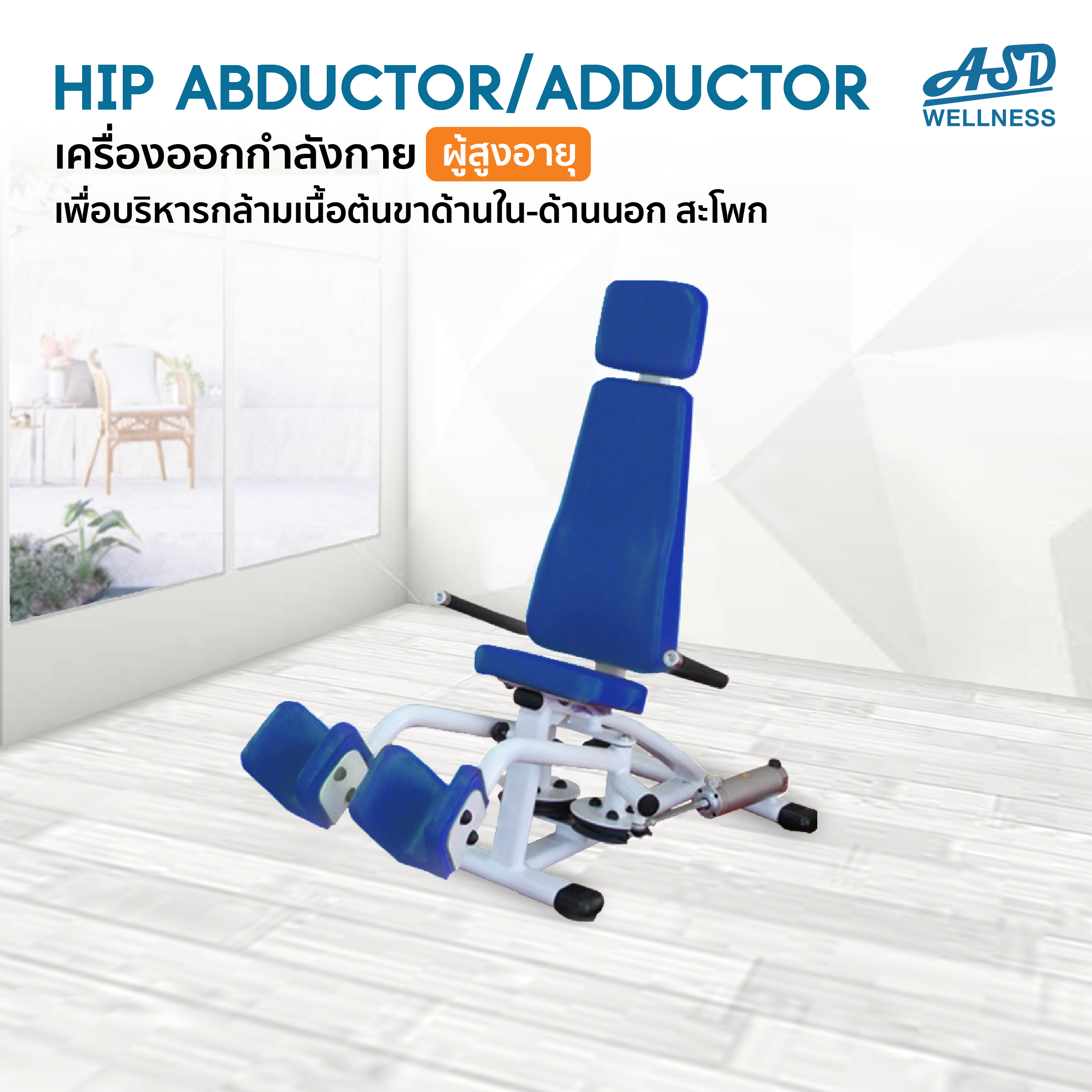เครื่องบริหารกล้ามเนื้อส่วนล่าง (Hip Abductor / Adductor)
