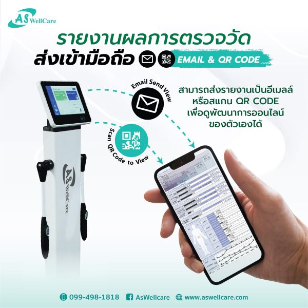 เครื่องตรวจวัดวิเคราะห์ส่วนประกอบของร่างกาย Body Composition Analyzer ASW-IN801